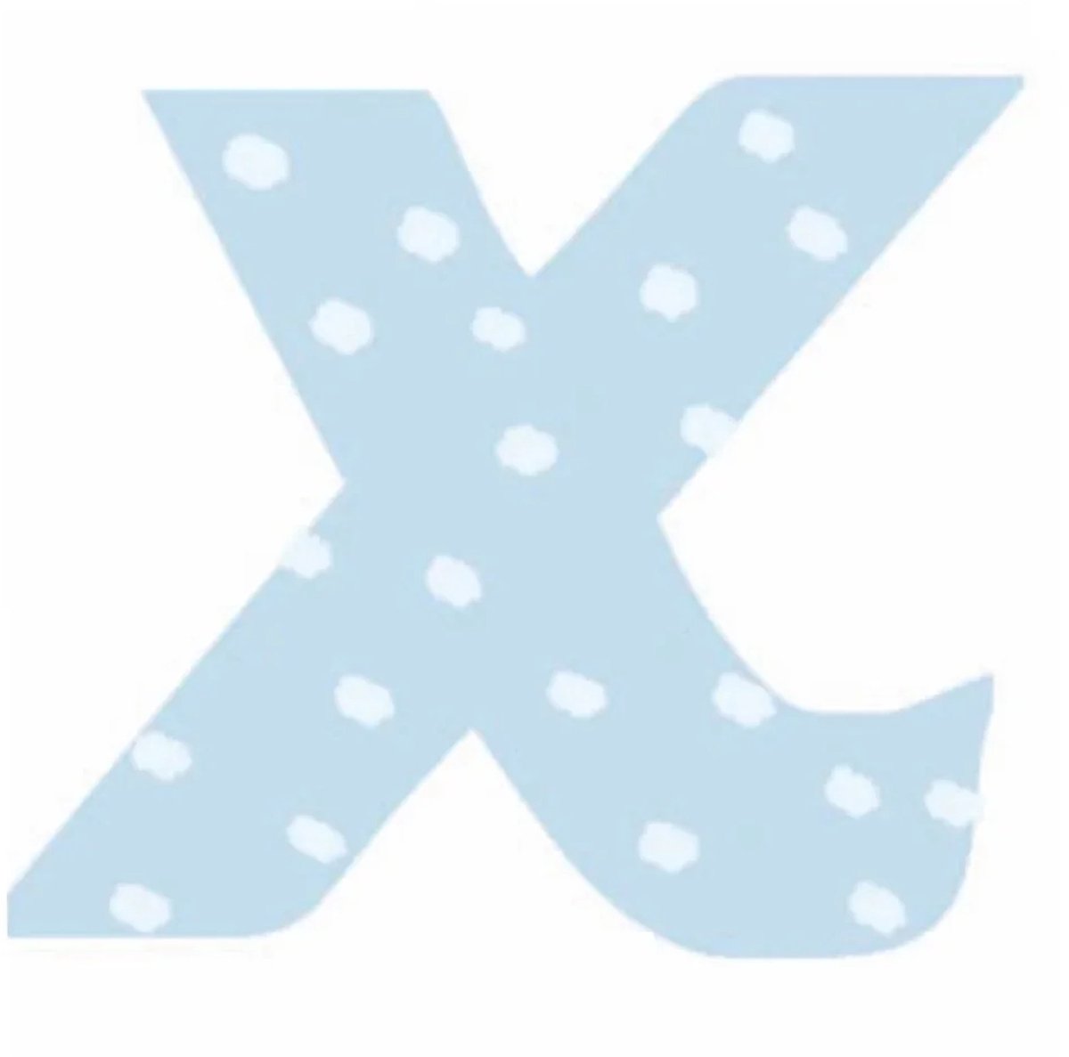 Lilipinso Sticker blauwe letter x