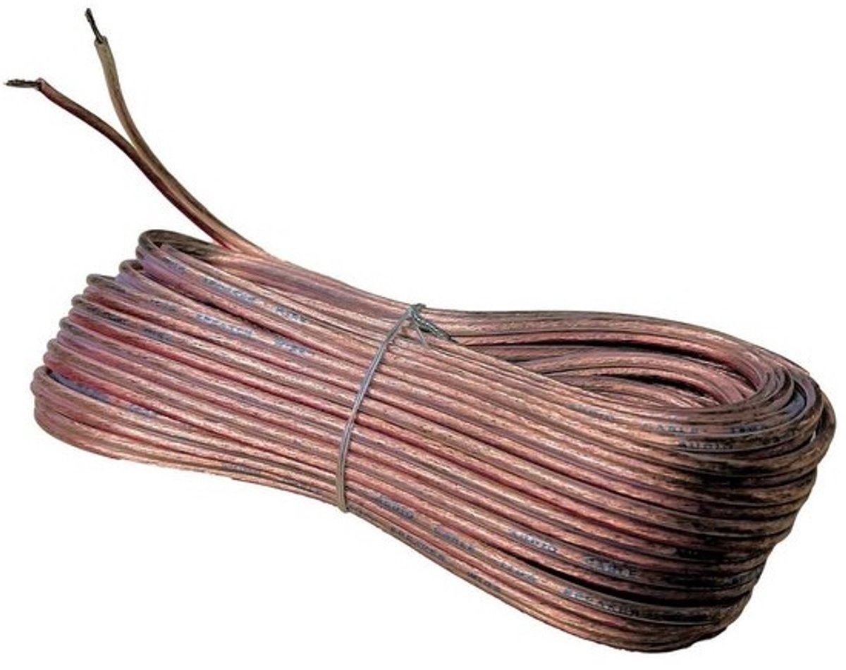 Luidsprekerkabel - Audiokabel Speakerdraad - Auto Audio Huis - 12 Gauge Constructie - 3 Meter Lengte