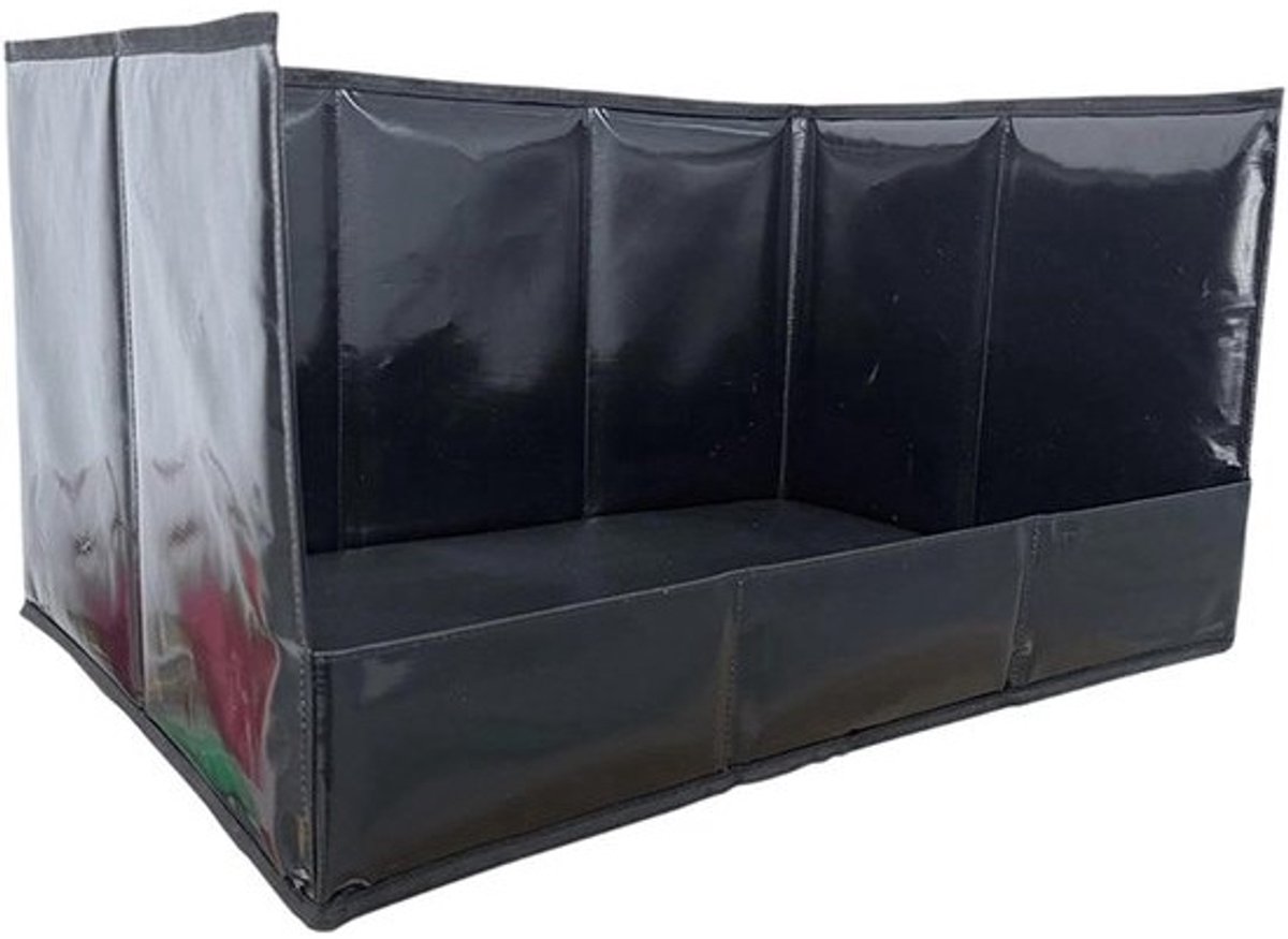 Hondentoilet Hoge Bescherming - Puppy Toilet - Binnen Zindelijkheid - Opvouwbaar en Draagbaar - XL 57x38.6x30.5cm - Zwart