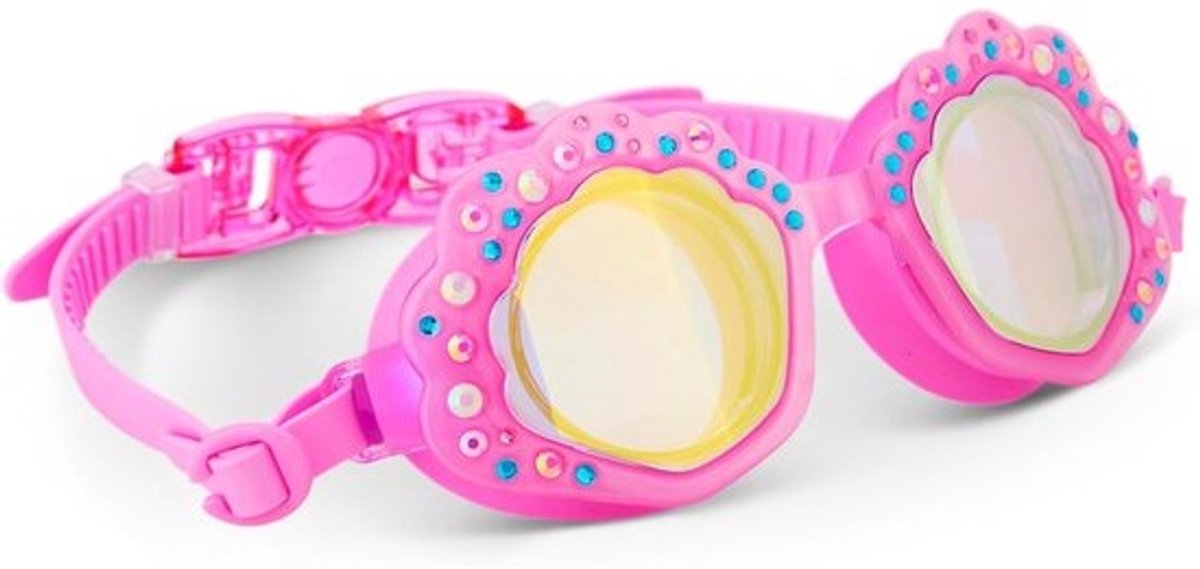 Zwembril Meisjes - Zwemmasker Kinderen - Zomer Zwemplezier - Zeeschelp Design Strass - Vanaf 6 Jaar - Roze