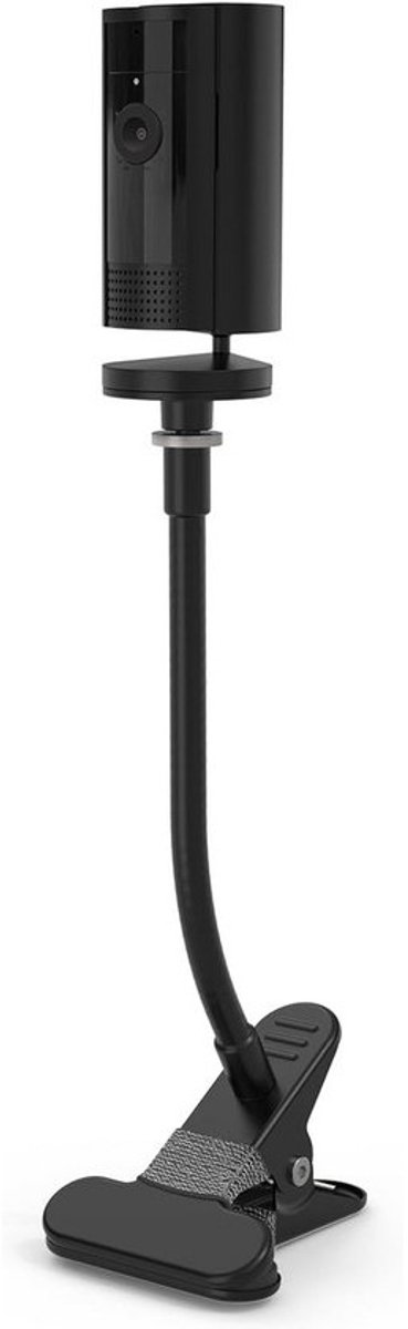 360° Verstelbare Montagebeugel voor Binnen- en Pan-Tilt Camera's - Stevige Clip Houder (Zwart)