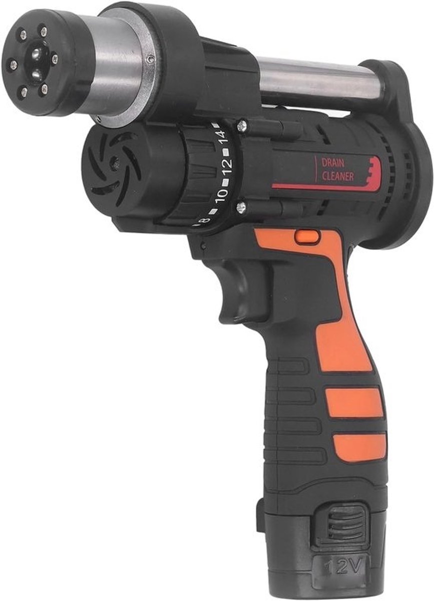 Elektrische Ontstopper - Pijpen Ontstopper - Afvoer Reinigen - 500 RPM Snelheid - 31.98 x 28.98 cm - Grijs