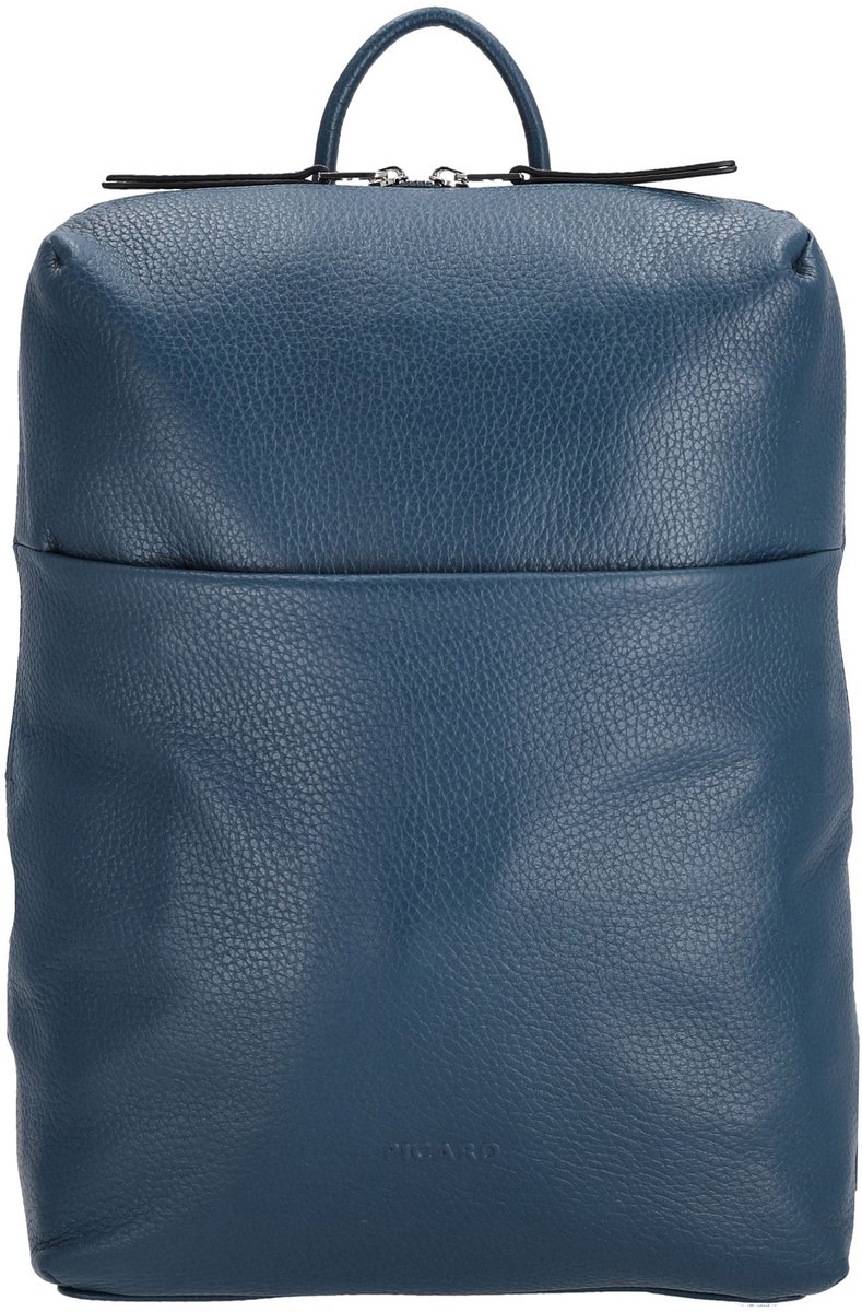 PICARD Leren vrijetijdsrugzak rugzak met laptopvak Pure Backpack Deep Ocean petrol
