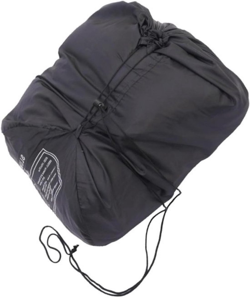 Compressiezak Slaapzak - Opbergzak Outdoor - Kamperen Reizen - Waterafstotend Polyester - 58 x 48 cm - Zwart