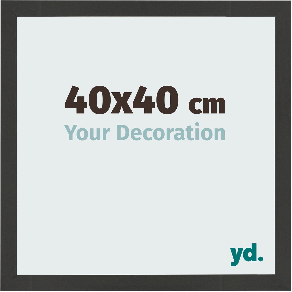 Your Decoration - Fotolijst 40x40 cm - MDF - Zwart Houtnerf - Bologna