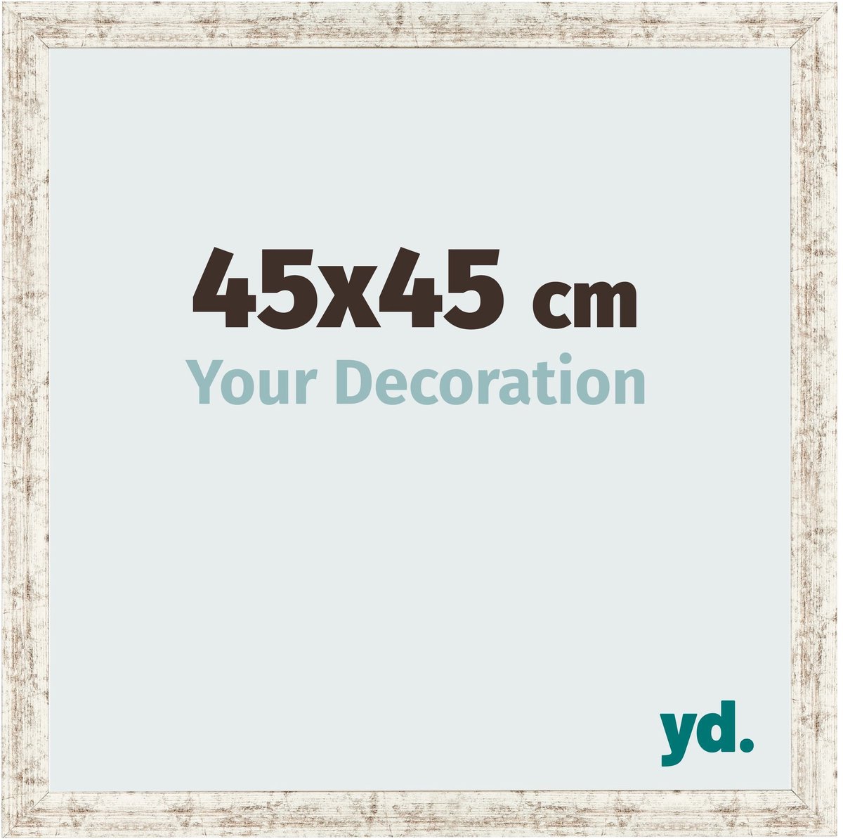 Your Decoration - Fotolijst 45x45 cm - MDF - Wit Vintage - Bologna