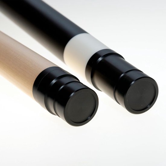 Biljartkeu Set - Stootkeu Jumpkeu - Krachtige Stoten - 3-Delig Snelkoppelsysteem - 13.5 mm Tip - Zwart — afbeelding 2