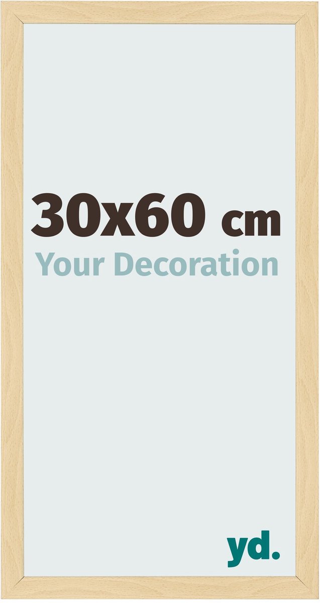 Your Decoration - Fotolijst 30x60 cm - MDF - Beuken Decor - Bologna