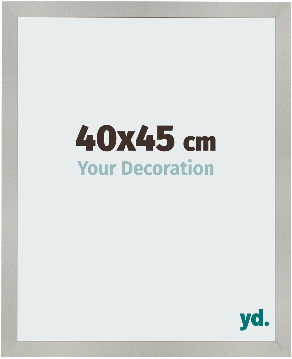 Your Decoration - Fotolijst 40x45 cm - MDF - Zilver Mat - Bologna