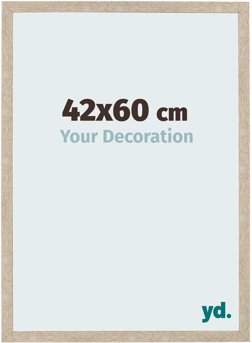 Your Decoration - Fotolijst 42x60 cm - MDF - Sonoma Eiken - Bologna
