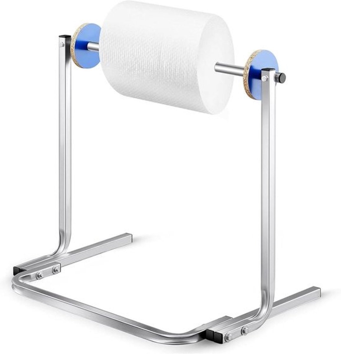 Noppenfolie Dispenser - Verpakkingsfolie Houder - Verpakken Verzenden - Stabiele Zwaardere Constructie - 120cm Rolbreedte - Zilver