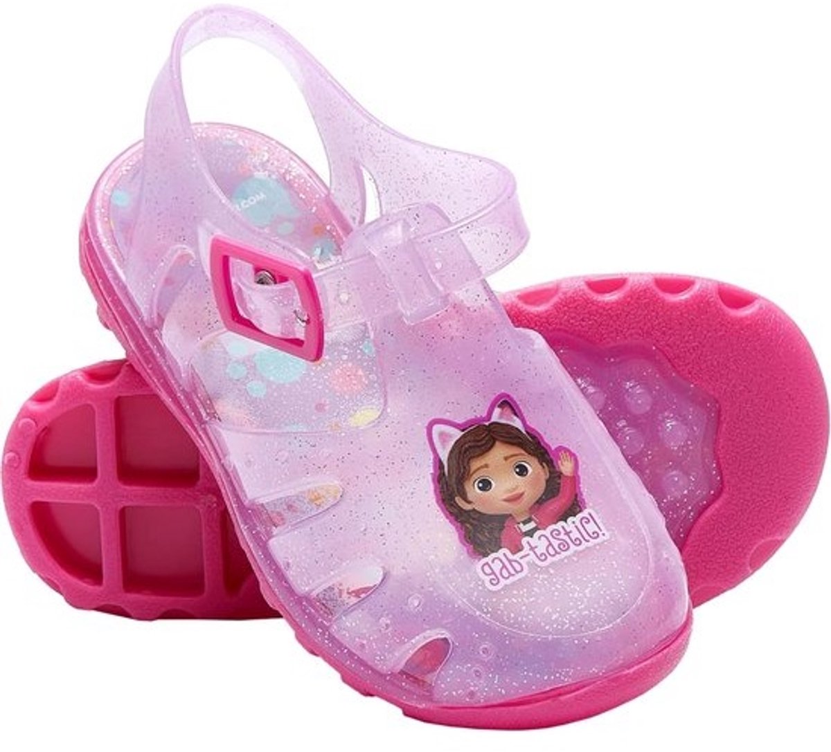 Roze Jelly Sandalen Meisjes met Magische Patroon voor Zomers Speelplezier