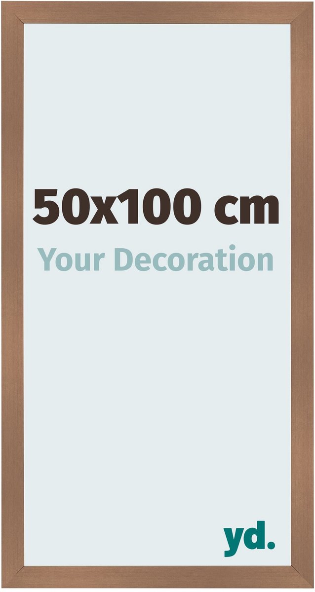 Your Decoration - Fotolijst 50x100 cm - MDF - Koper Decor - Bologna