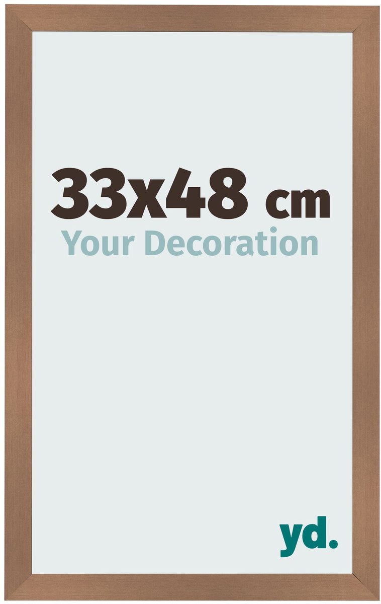 Your Decoration - Fotolijst 33x48 cm - MDF - Koper Decor - Bologna