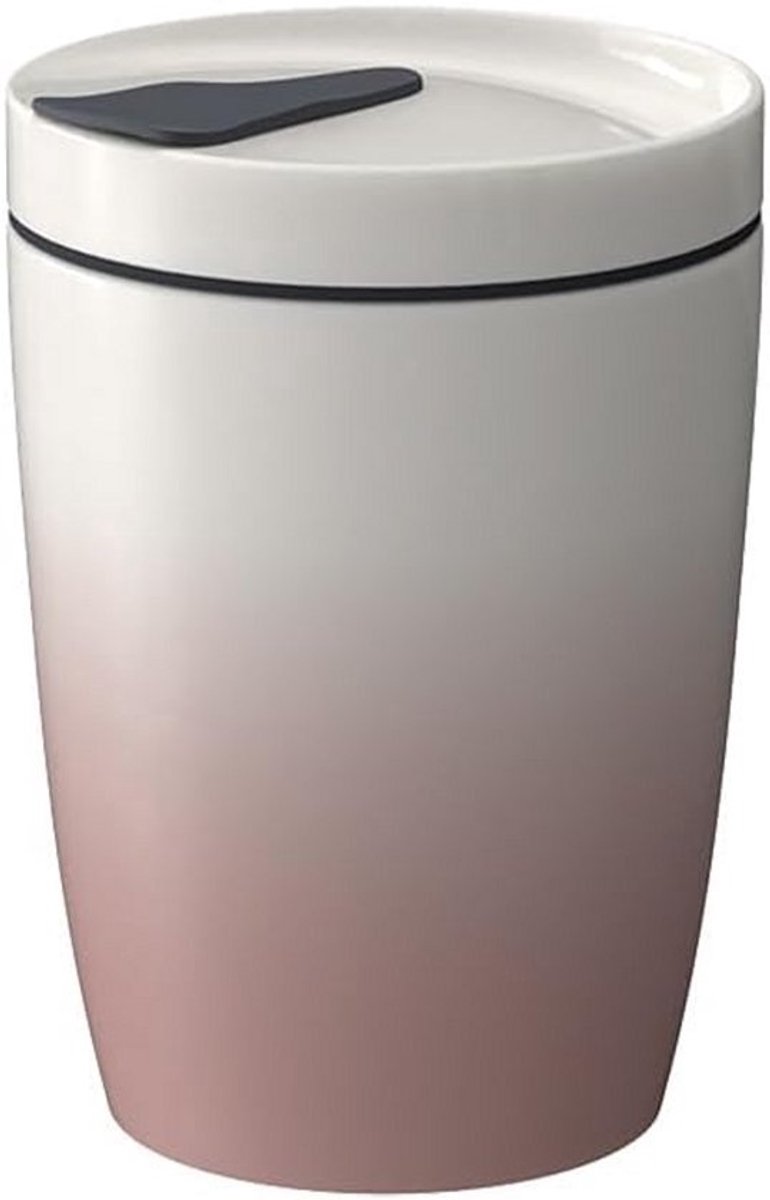 Set van 2 Koffiebekers To Go Premium Porselein 290ml Lekvrij & Herbruikbaar