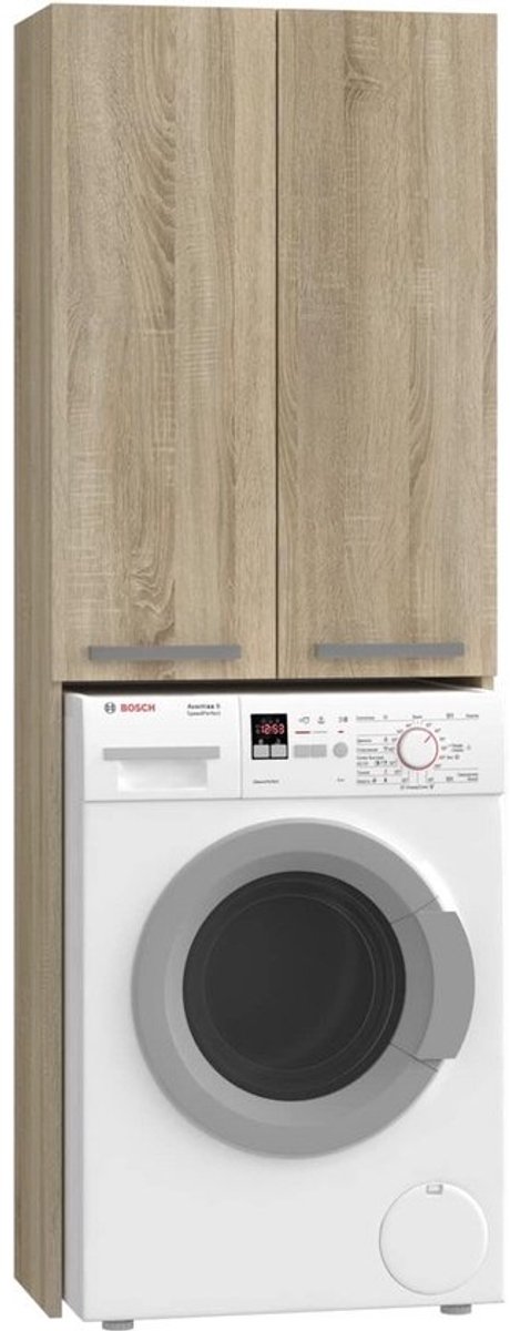Kast Boven Wasmachine - Ruimtebesparend Opbergrek voor Wasmachine en Droger in Badkamer of Wasruimte
