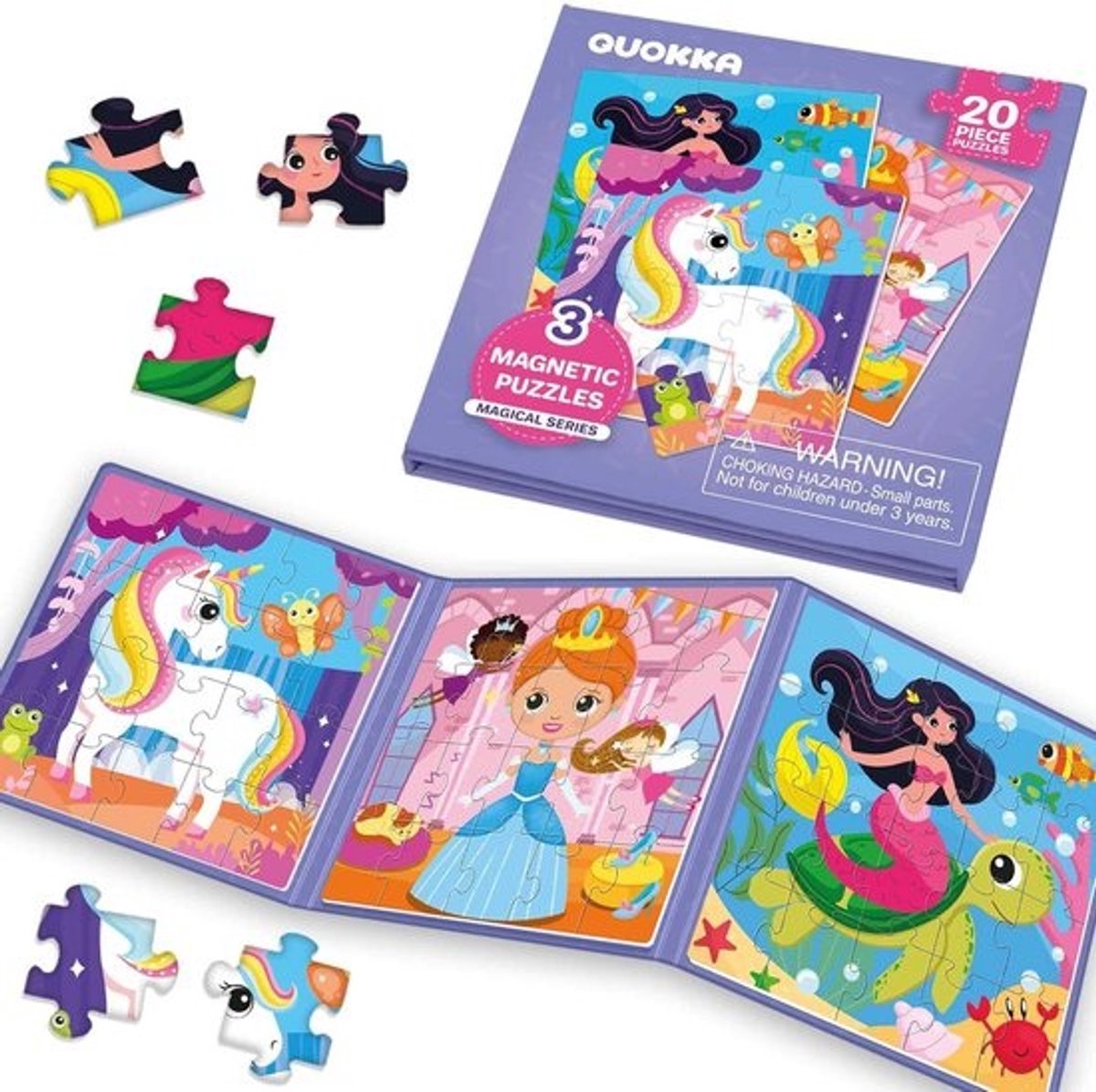 Magnetische Puzzels Voor Peuters - Dierenspel Met Extra Lang Speelboek - Leuke Reisspel Speelgoed Voor Kinderen - Sterke Magneten Voor Auto-Activiteiten