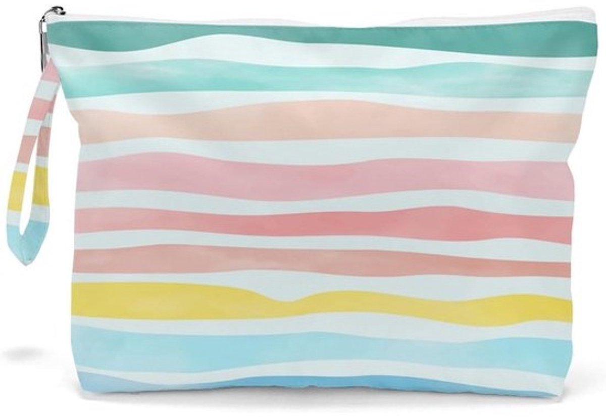 Grote Waterdichte Make-up Tas met Schelpen en Zeesterren Decoratie