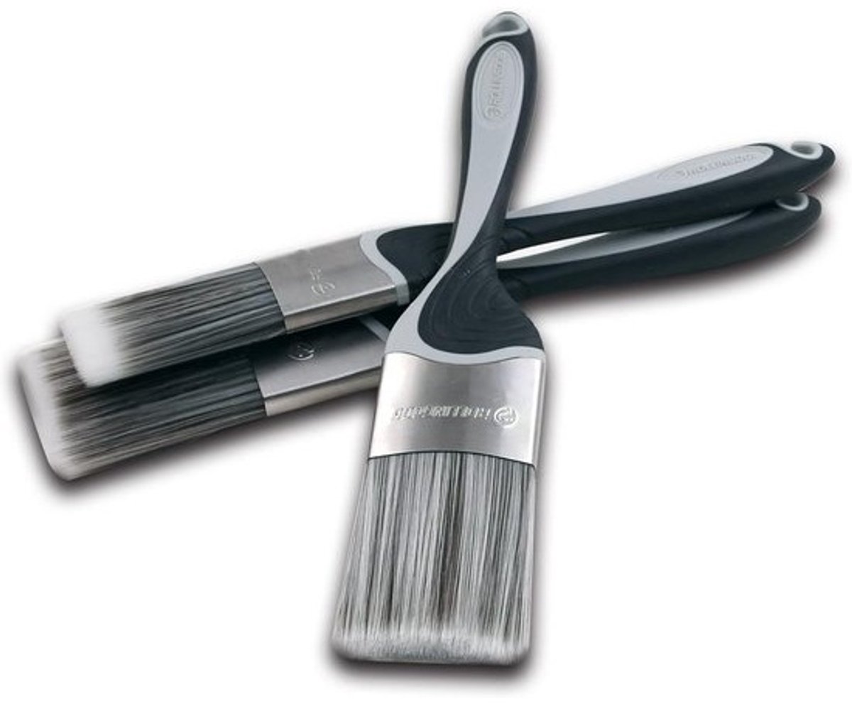 Ovale Verfborstelset - 3 Stuks 1,5" 2" 2,5" - Voor Nauwkeurige Randen en Detailwerk