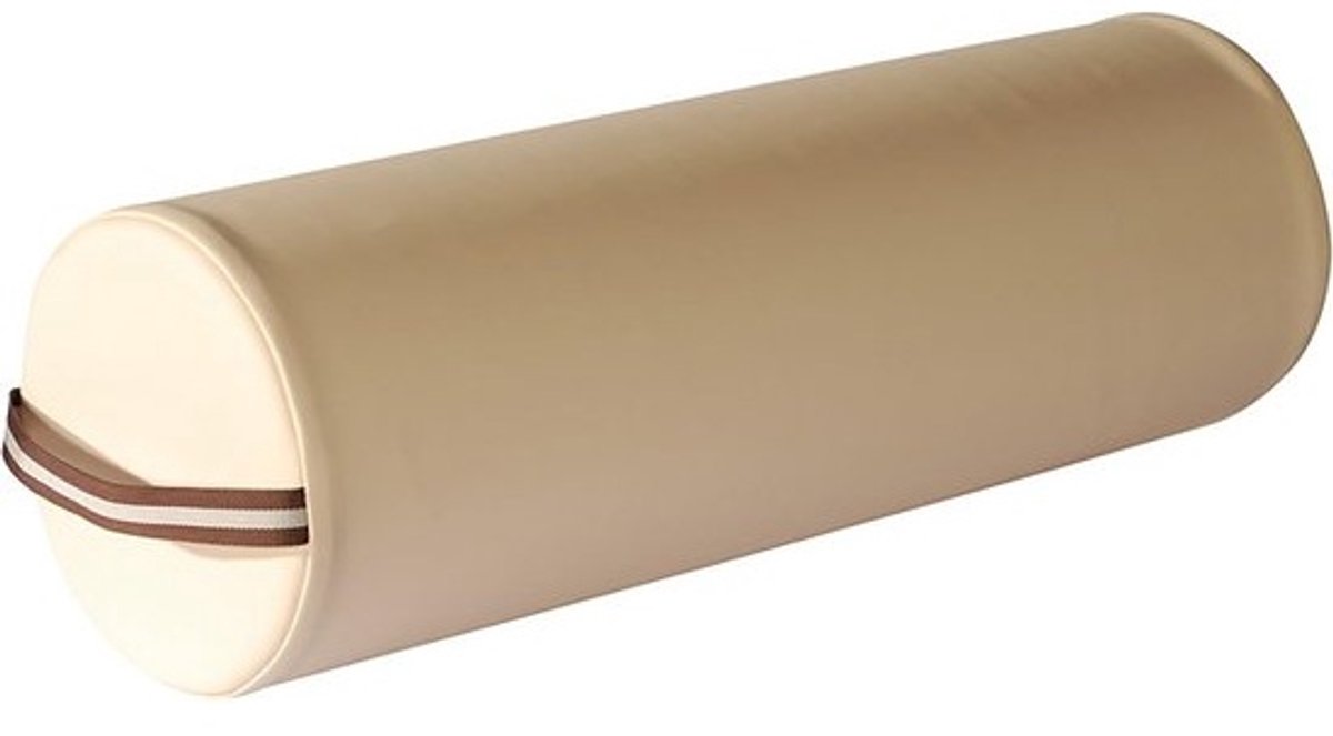 Knie- en nekkussen - 23 cm x 66 cm - Beige - Ondersteuning en Comfort voor Professionals