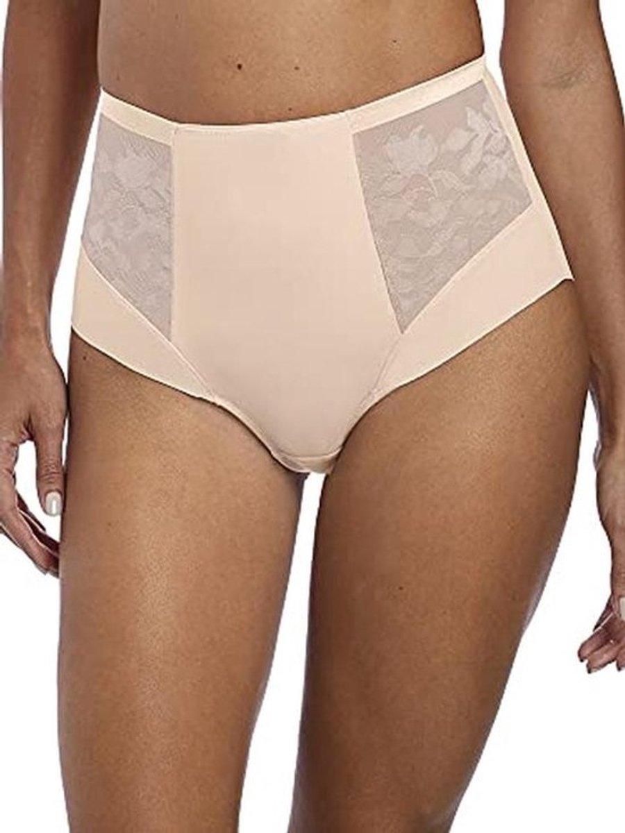 Hoge Taille VPL-Gratis Brief in Natuurlijke Beige voor Dames
