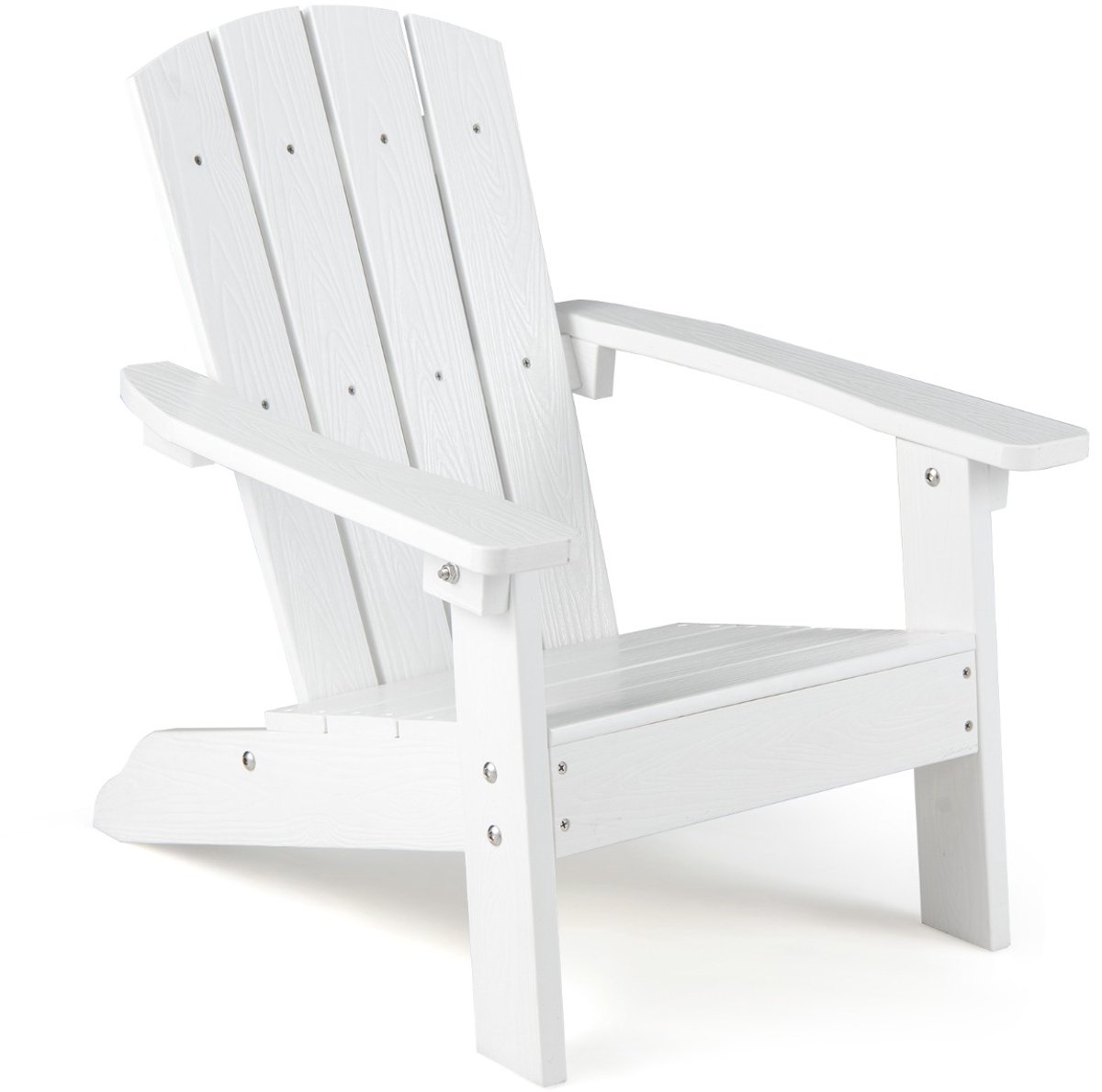SureDeal® - Tuinstoel - Adirondack stoel - Kinderen HIPS kunststof - Ergonomische Rugleuning - 51x55,5x56 cm - Bruin