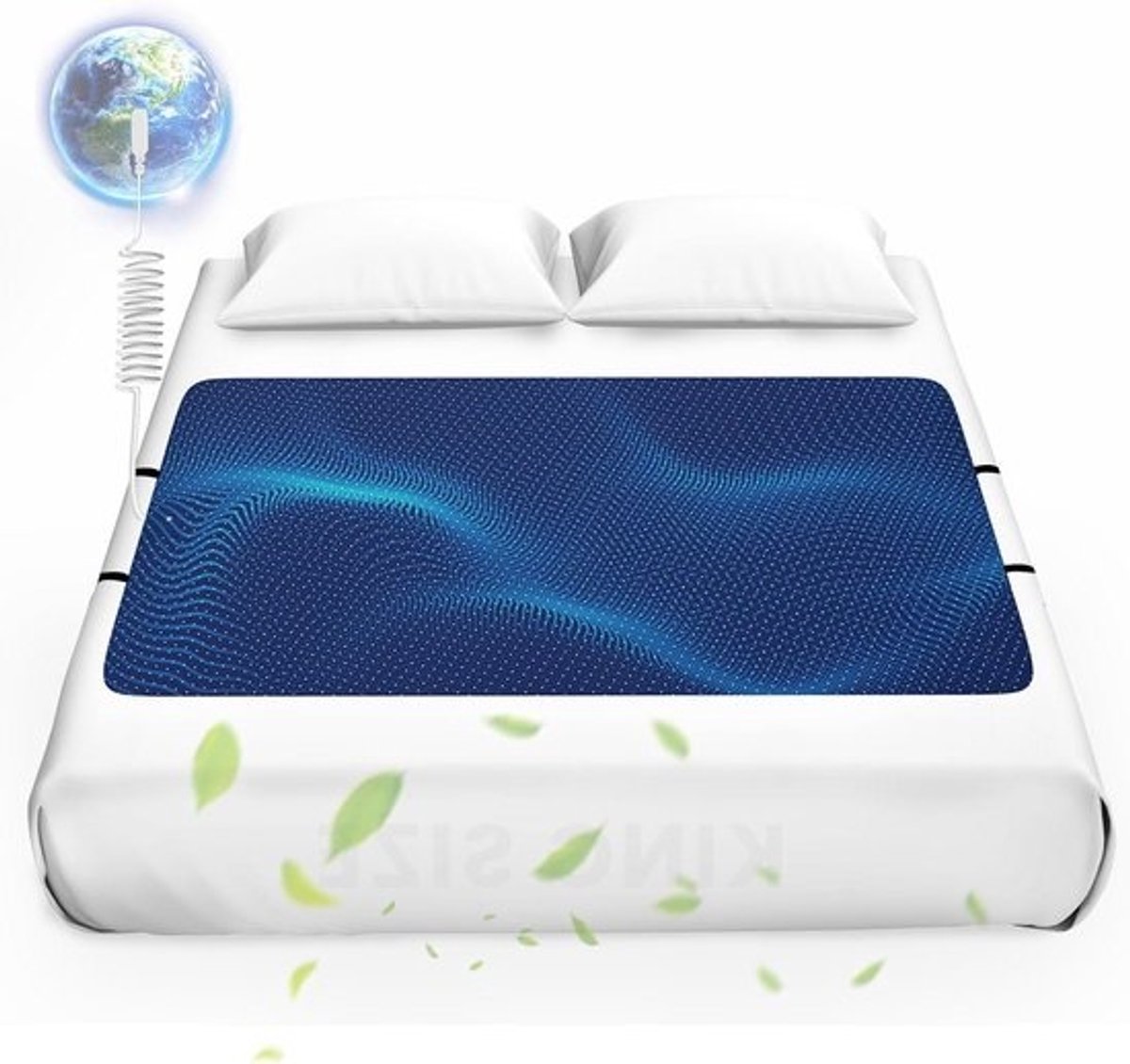 Aardingsmat Bed - Slaapmat Aarding - Rustgevende Slaap - Milieuvriendelijk PU Materiaal - 27x76 inch - Zwart