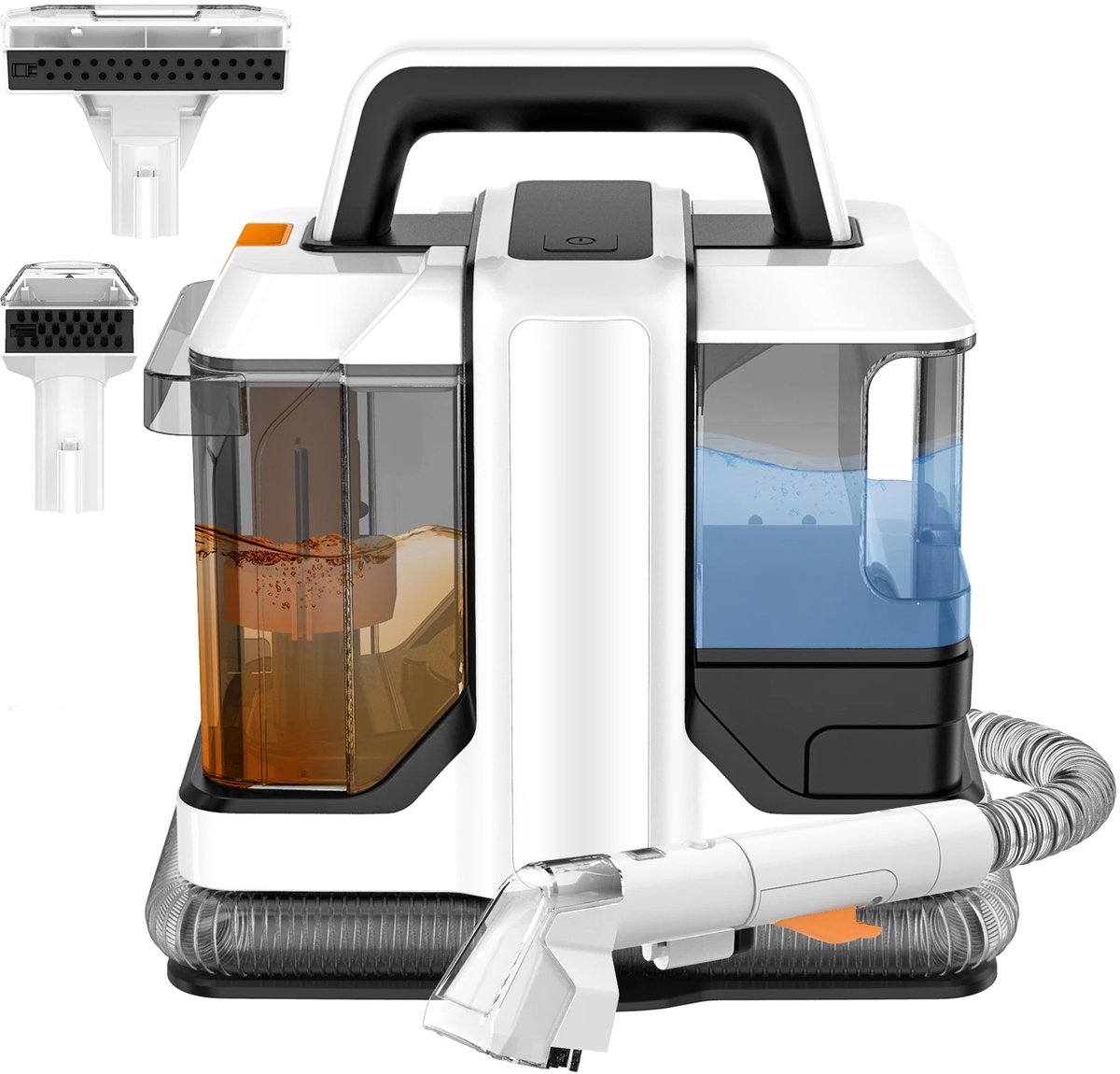 Blinxz.store - Tapijtreiniger - Waterstofzuiger - Vlekkenreiniger Auto - Waterzuiger- kleur wit - Krachtige reiniger - 750 Watt - Draagbare complete set.