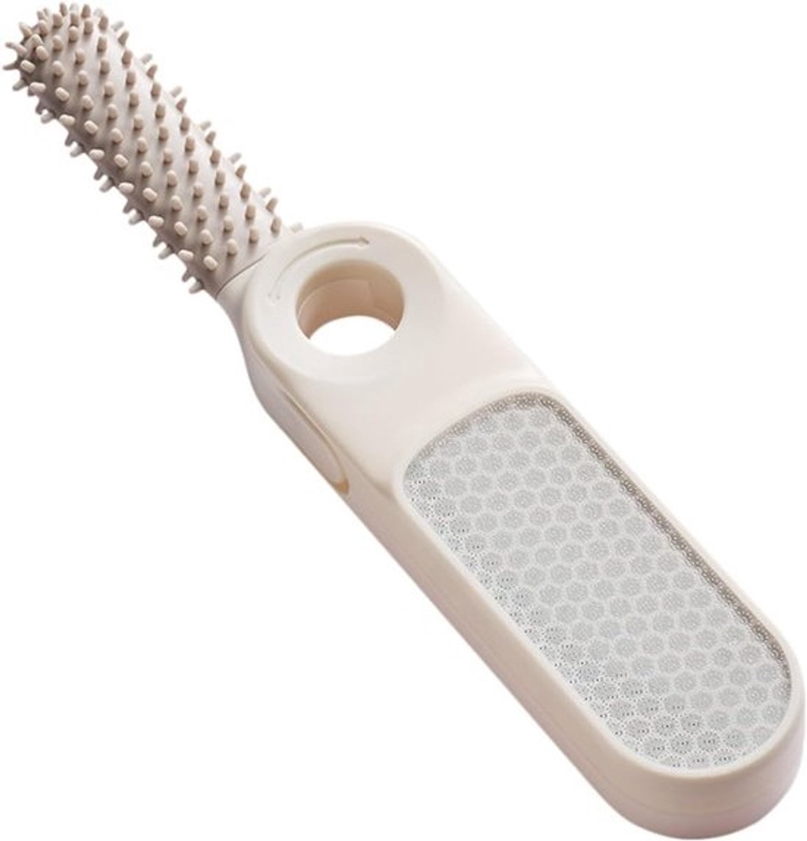 Voetvijl Set - Eeltverwijderaar Pedi - Voetverzorging Thuis - Glas Micros Structuur - 14 cm - Wit