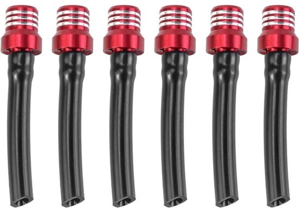 Motorfiets brandstoftank dop set - 6 stuks tankdop ontluchtingsslang voor ATV en crossmotoren