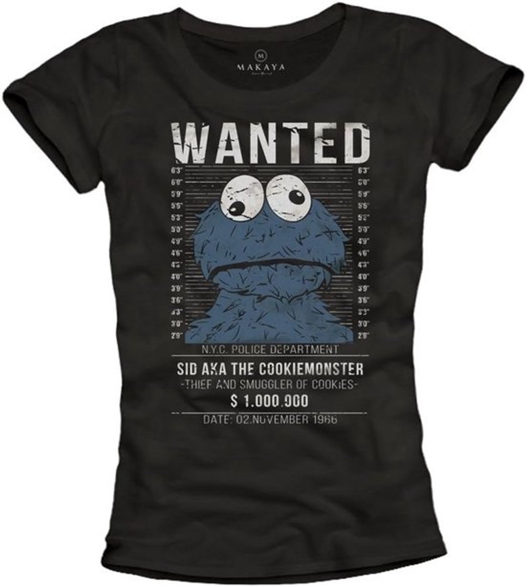 Grappig Gewild T-Shirt voor Dames - Koekjesmonster