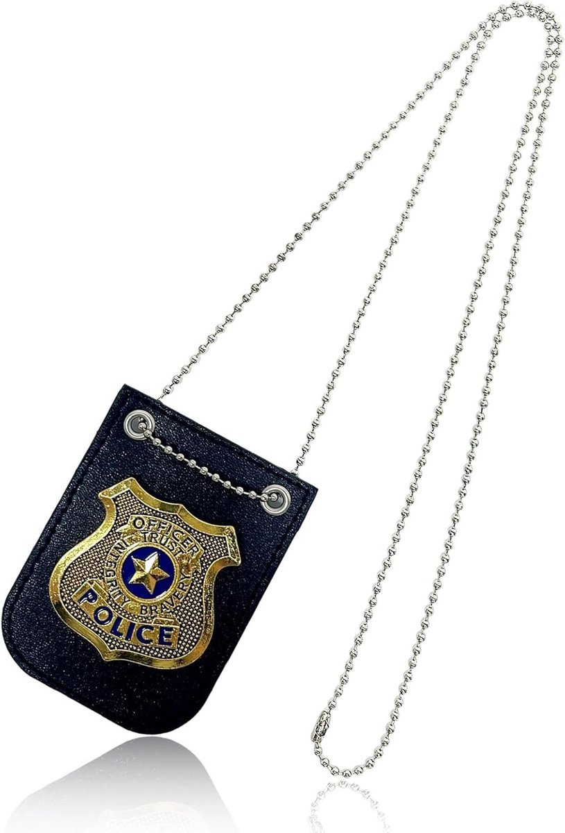 Armband met 2 Politiebadges, Politiekostuum Accessoires, Speelgoed voor Kinderen, Halloween, Carnaval, Cosplay en Themapartijen