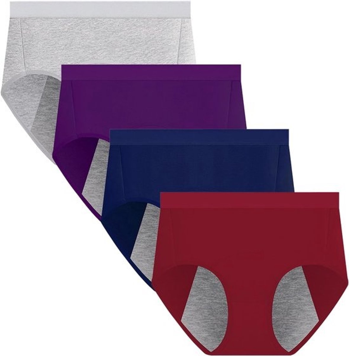 Hoge Taille Menstruatie Slip - Lekvrije Bescherming met Katoenen Voering - Voor Gebruik met Maandverband of Tampon