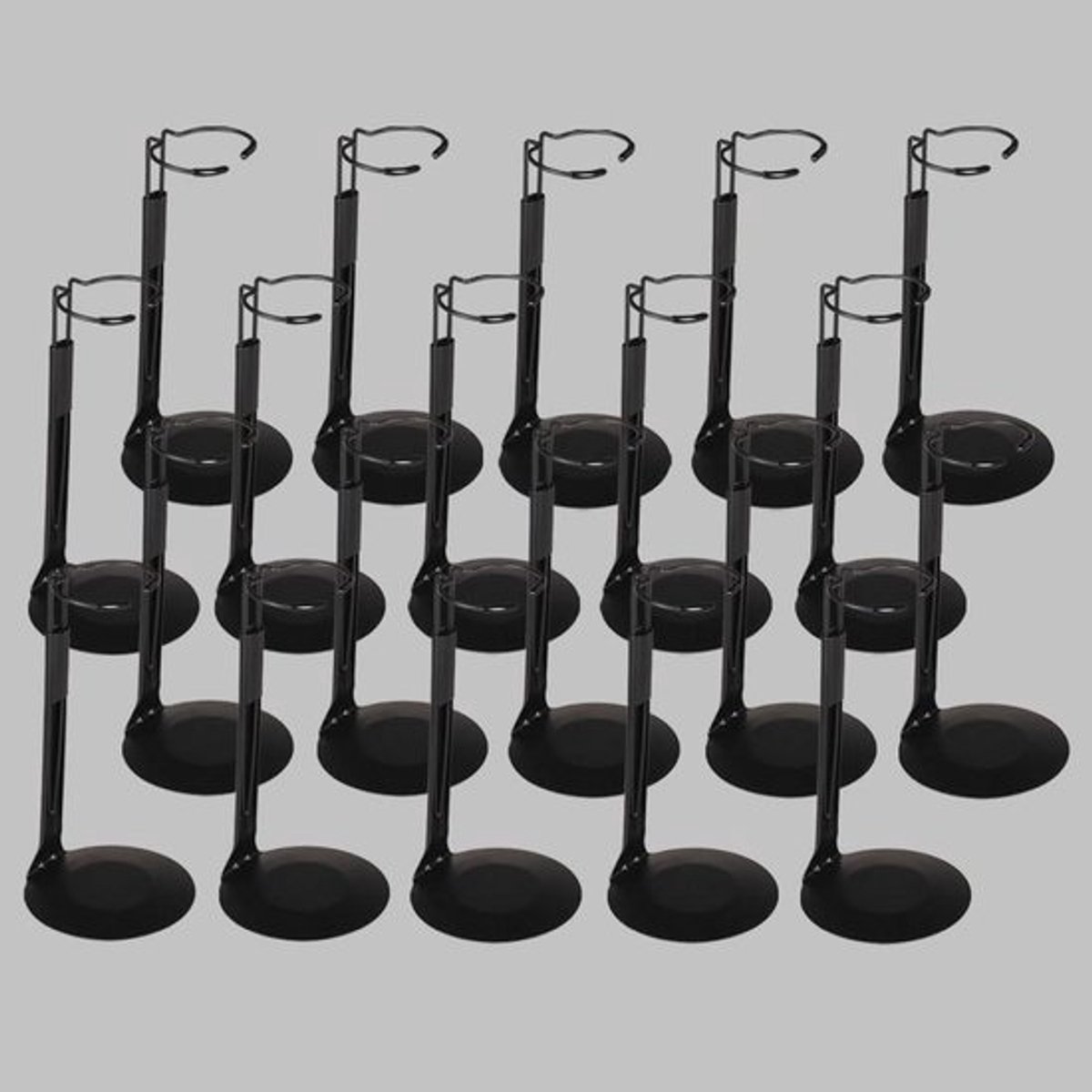 12 Stuks Poppenstandaards Verstelbaar voor Actiefiguren en Poppen (20-35 cm)