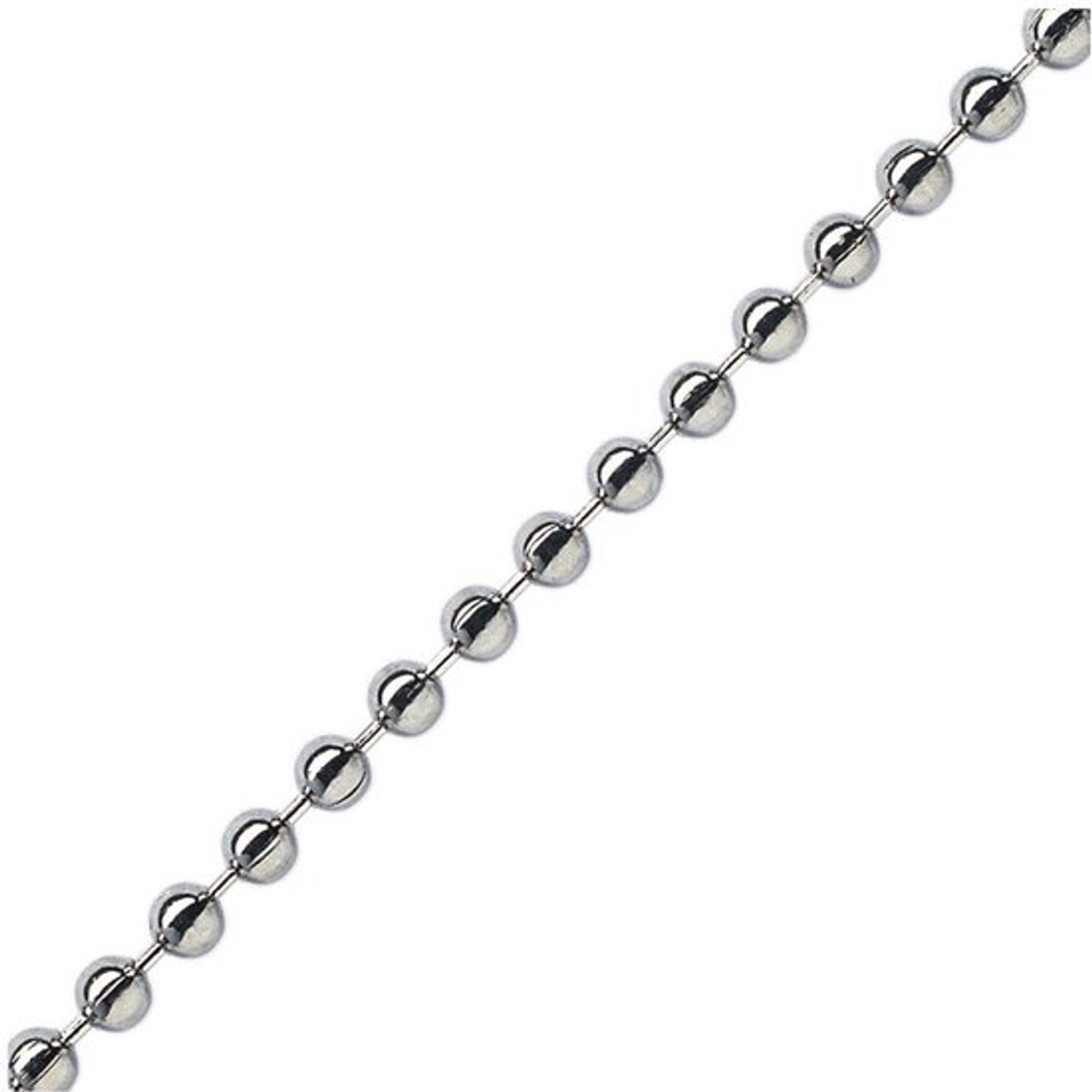 Kogelketting – Ø 3,2 mm – messing vernikkeld – per meter – sierketting – ketting