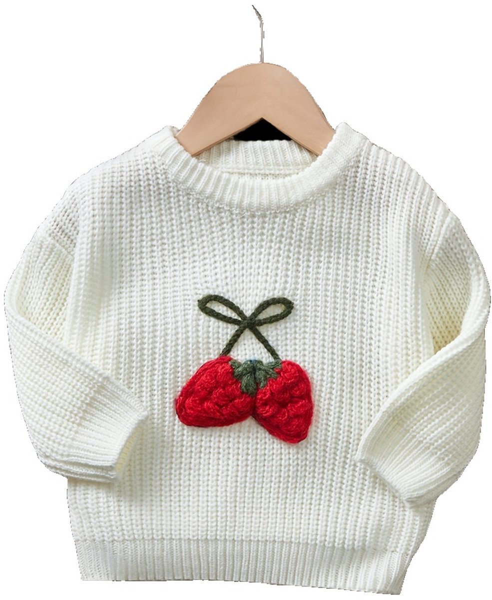Currero Sweater Meisjes Sweaters Sweatshirt Hoodie Warme Trui Pullover Jumper Crewneck Vest 6-9 Maanden Wit
