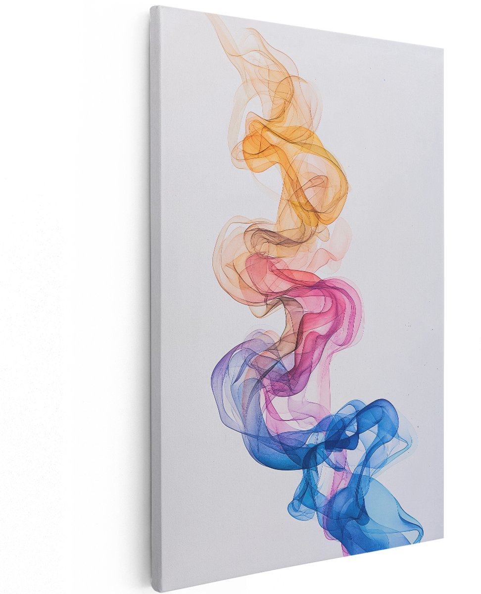 Artaza Canvas Schilderij Abstract - 120x180 cm - Groot - Wanddecoratie Modern - Muurdecoratie Kleurrijk - Decoratie Woonkamer - Schilderijen Op Canvas