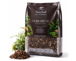 Norrsoil Terrarium Potgrond 5L – Premium Terrarium Substraat & Terrarium Grond – Voor Terrariumplanten, Mos & Vivarium – Turfvrije Potgrond – Luchtige Terrariummix
