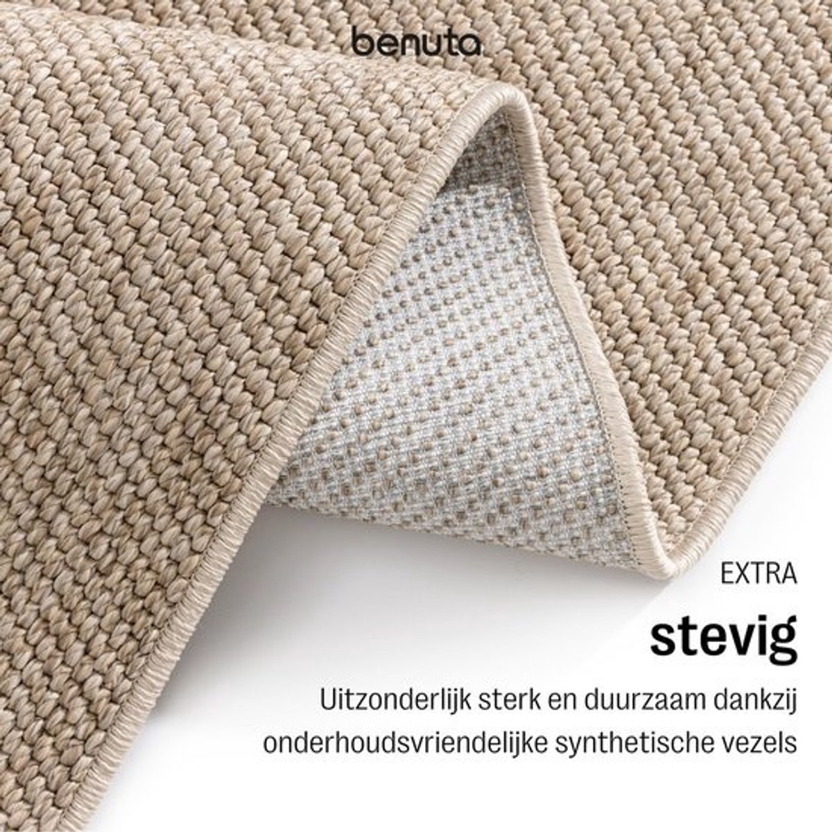 Weerbestendig Buiten- en Binnenkleed Jute Look Taupe 300x400 cm