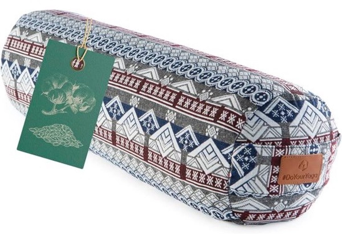 Ronde Yoga Bolster - Meditatiekussen met Organische Speltvulling - 68cm x 22cm