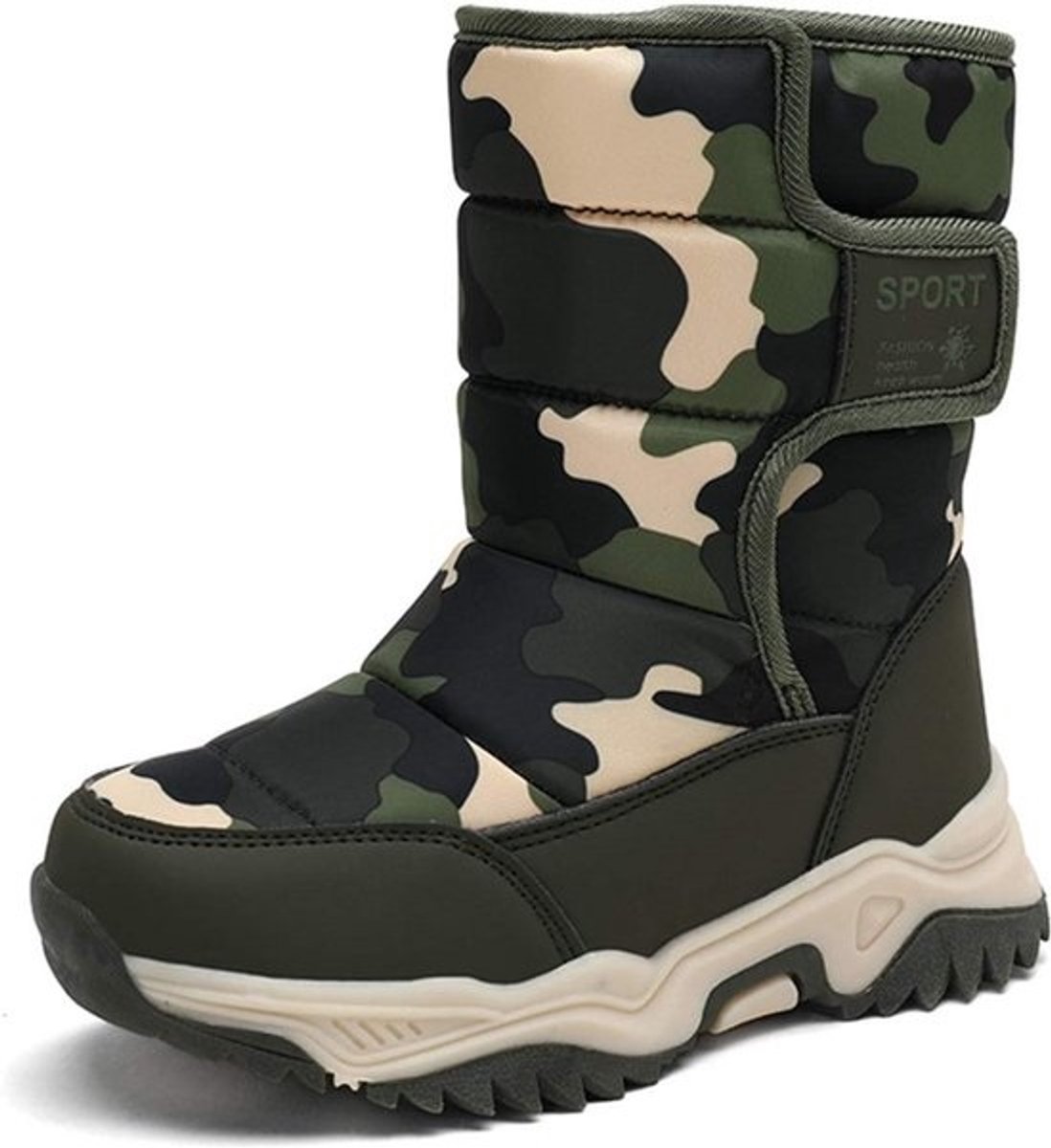 Waterdichte Kinder Snowboots met Warme Pluche Voering - Antislip Winterlaarzen voor Jongens en Meisjes