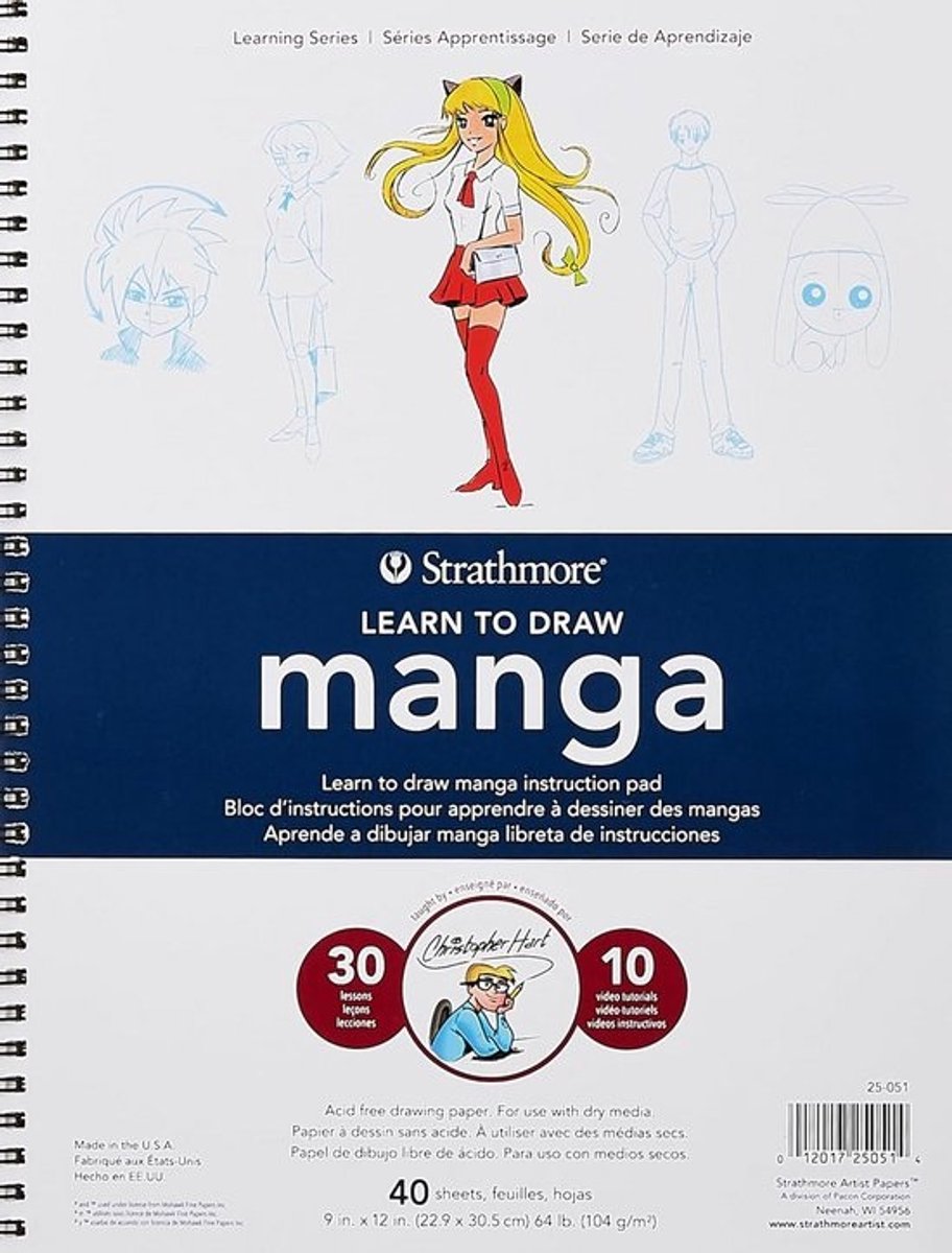 Leer Te Teken Pad 9 inch x 12 inch voor Manga
