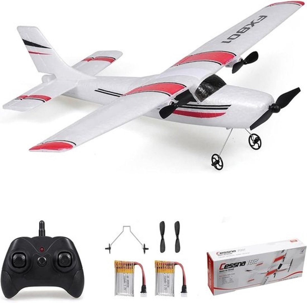 2.4G 2CH Afstandsbediening Vliegtuig voor Kinderen - EPP Zelfbalancerend RC Glider