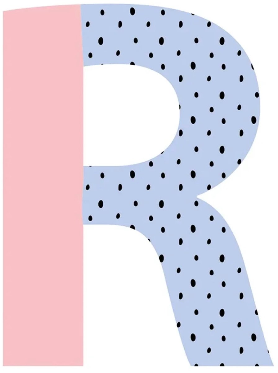 Lilipinso muursticker vrolijke letter R