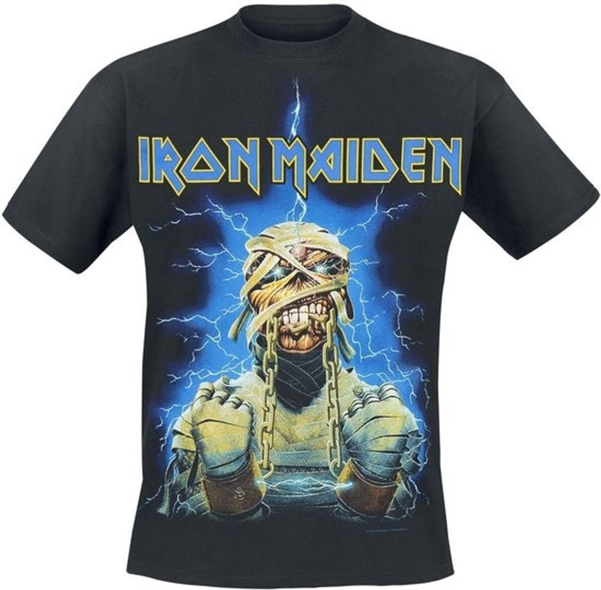 Powerslave Mummy T-shirt zwart - 100% katoen, Band merchandise