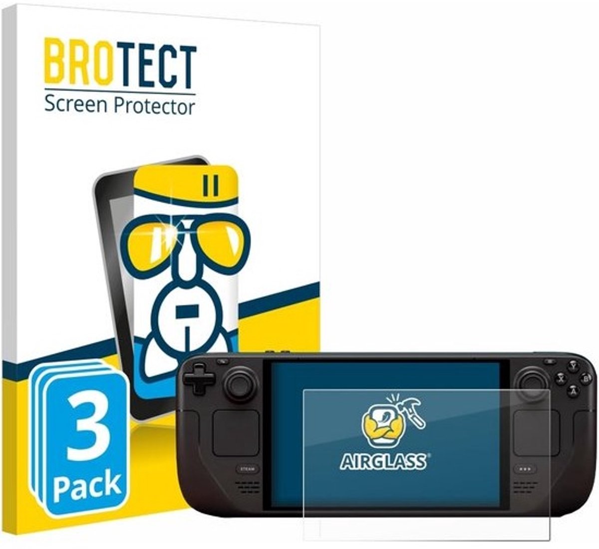 Screenprotector voor Steam Deck OLED - 3 Stuks Ultra Dun en Krasbestendig Glasfolie