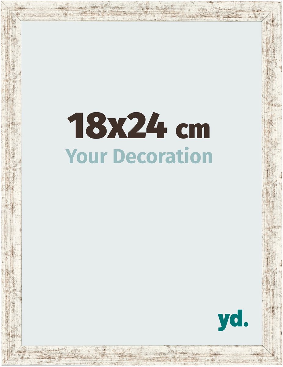 Your Decoration - Fotolijst 18x24 cm - MDF - Wit Vintage - Bologna