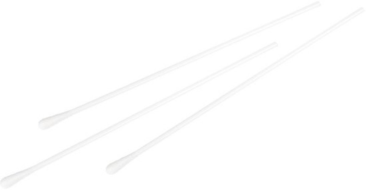 Lange Wattenstaafjes met Katoenpunt - Precisie Reiniging voor Optiek en Laboratorium (100 Stuks)