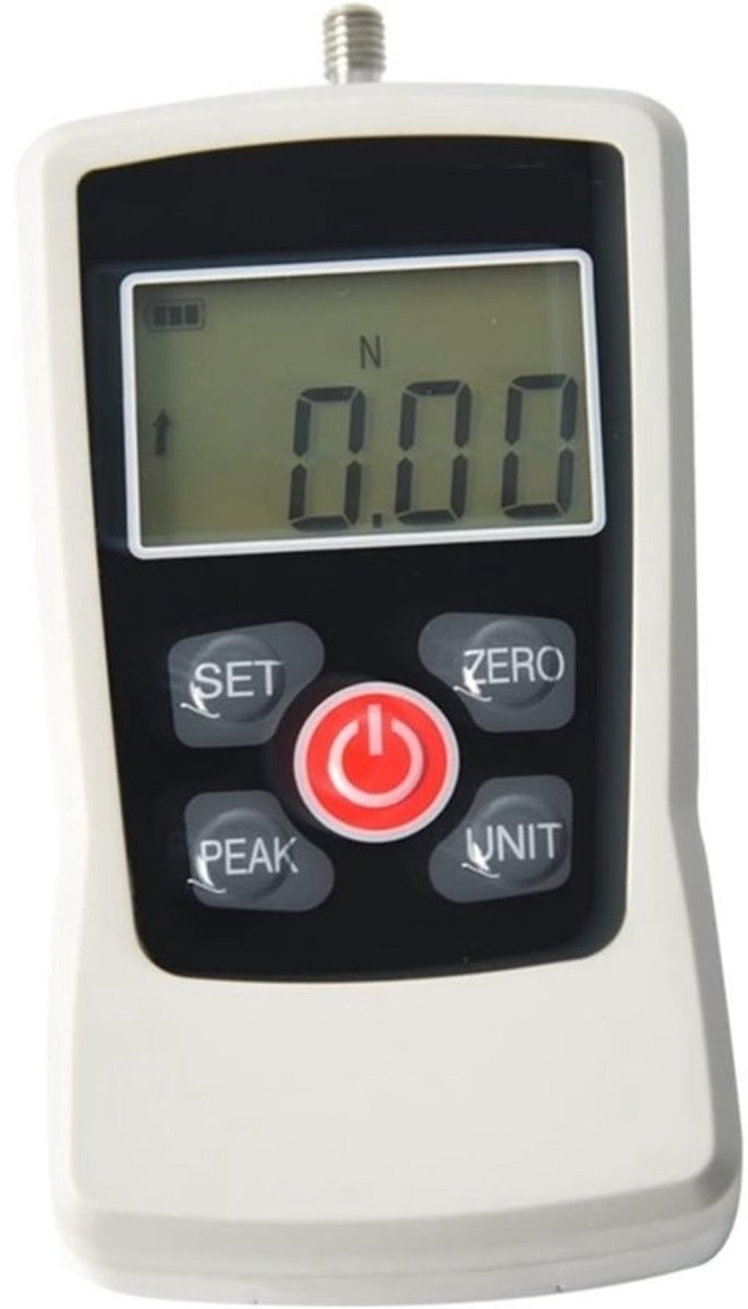 Digitale Krachtmeter - Meetinstrument - Precisie Meting - Vier Eenheden - 124x60x31 mm - Grijs