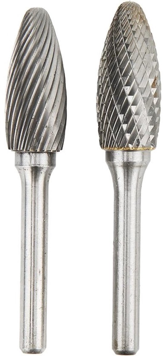 Roterende Vijlen Set - Metaal Frees - Metaal Bewerken - Enkel Dubbel Geslepen - 6mm Schacht